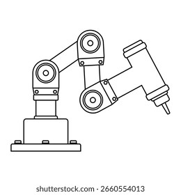 Basic robot arm sketch with joint details