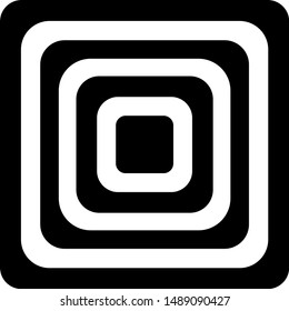 a basic rounded square vectorel work