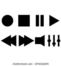 Basic set of buttons for the player