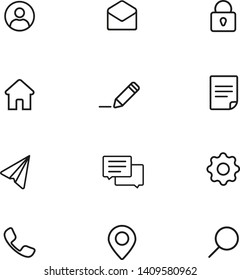 The basic Set of icons on the site is a thin line. Black and white Web Icons pack.