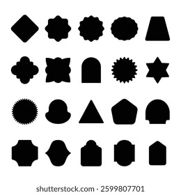 basic shape blank tag label
