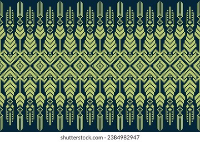 basic shape design On a dark background. Fabric pattern, wallpaper, carpet, clothes, vector illustration.