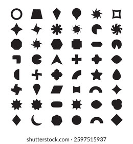 Basic Shape Icons for Education and Infographic Projects