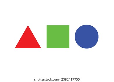 basic shape RGB colour vector.