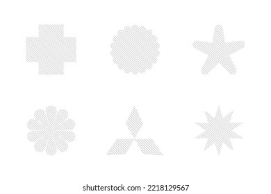 basic shapes with stripes 5