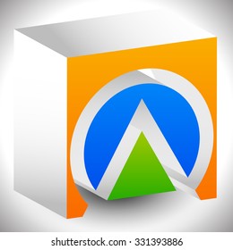 Basic shapes: Triangle, square, circle.