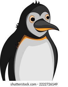 Basic side view Penguin Vector Art
