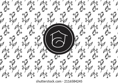 Basic Simple pattern isolated on white  background