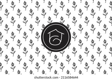 Basic Simple pattern isolated on white  background