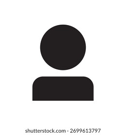 Basic solid icon of a generic user profile or avatar representation.