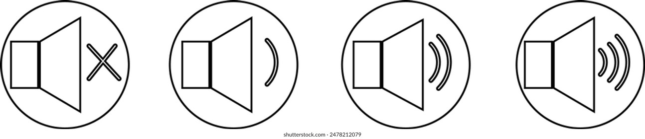Basic sound icon or button for computer