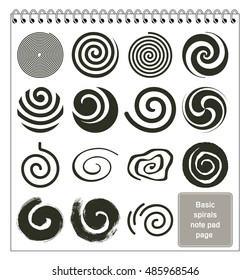 Basic spirals collection