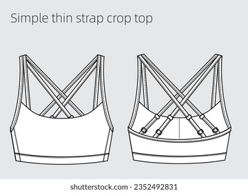 Basic Sports bra. Zip front