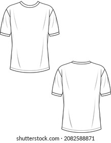 camiseta básica, camiseta de cuello de la tripulación