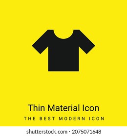 Barco T básico icono de material amarillo brillante mínimo