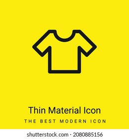 Barco T básico icono de material amarillo brillante mínimo