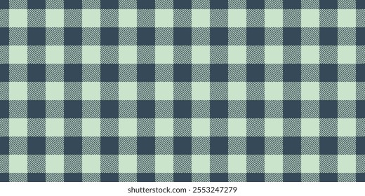 Basic tartan textile pattern, art vector plaid fabric. Handkerchief texture seamless check background in cyan and light colors palette.