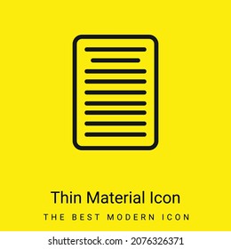 Basic Text Format minimal bright yellow material icon