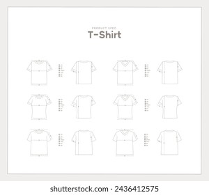 basic t-shirt line illustration
Clothing Dimensions Information