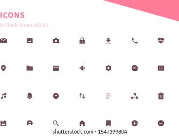 Basic UI icons for your design