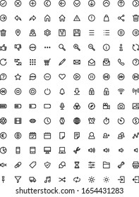 Basic UI UX SEO Icon Set