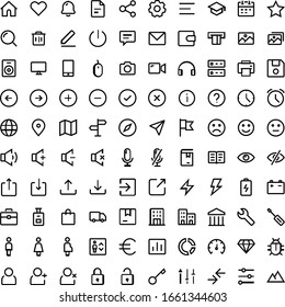 Basic user interface common icons