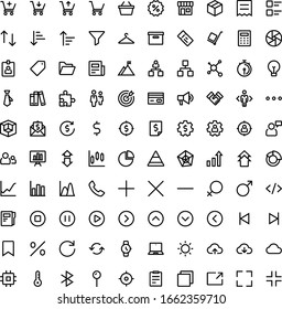 Basic user interface common icons (UI icon set)