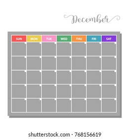 basic vector calendar icon memory month and event time 