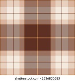 Basic vector fabric texture, single textile seamless check. Man plaid background tartan pattern in light and red colors palette.