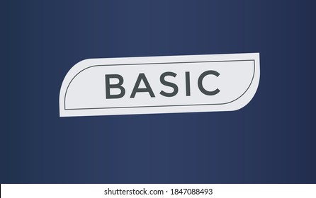 basic web button. basic text button. label sign icon. basic