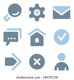 Basic Web Icons, Blue Solid Series