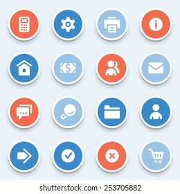 Basic web icons set