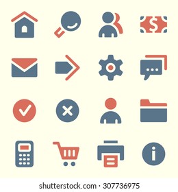 Basic web icons set