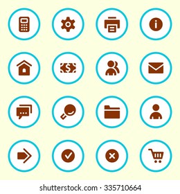 Basic web icons set