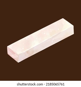 Basic white chocolate watercolor vector design great for cards, banners, headers, party posters or decorate your artwork.