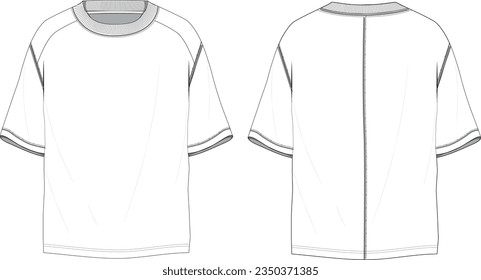 Basic white t shirt design 