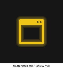 Basic Window Appearance yellow glowing neon icon