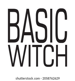 basic witch black letter quote
