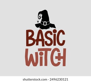 Basic Witch, Halloween, Ghost, Spooky Season, witch, Halloween Funny, t shirt