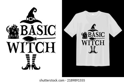 Basic witch Halloween T Shirt