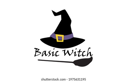 Basic Witch Hocus Pocus Halloween Vector Design 