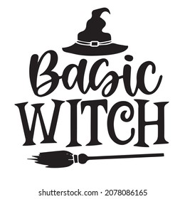 Basic Witch Logo Inspirational Quotes Typography Stock Vector (Royalty ...