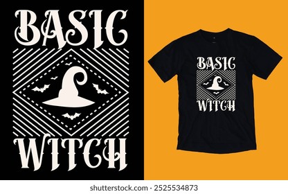 Basic witch t shirt, Halloween t shirt design