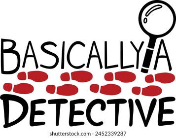 Basically A Detective Crime Show Typography Design