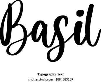 Basil Cursive Calligraphic Vector Quote