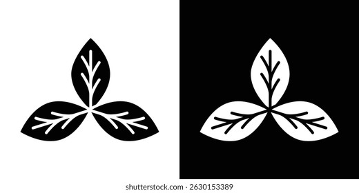 Basil icon concept, vector illustration
