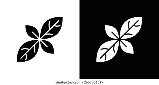 Basilikum Symbol Zeichen, Vektor, eps 10