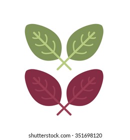 basil icon. vector illustration