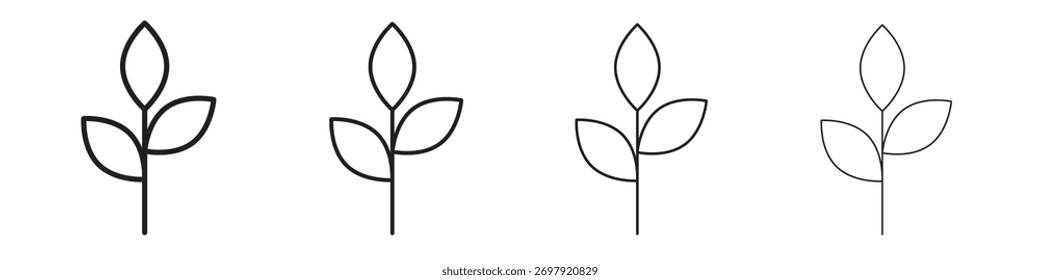 Basil icon vector illustration. EPS 10 editable vector.