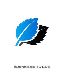 Basil leaves icon in duo tone color. Food cooking ingredient